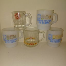 Vintage Mcdonald,a&w,DQ Mugs