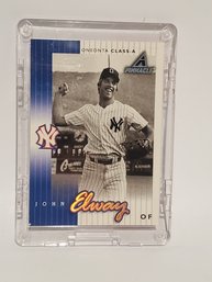 1998 Pinnacle All-Star John Elway. New York Yankee Rookie Card.
