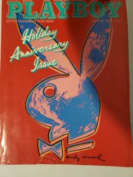 Playboy Magazine Holiday Anniversary Issue January 1986 Still Has Poster Inside