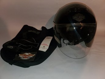 Harley Davidson Helmet & Carrying Bag. Size Large