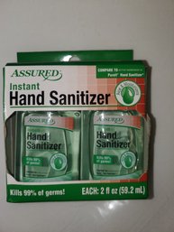 Assured Hand Sanitizer X2pack. Travel Size