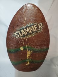 Vintage Slammer Skim Tuff Skim Board Wave Board Wood