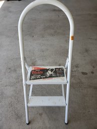Small Utility 2 Step Steel Ladder