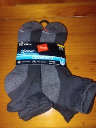 Hanes Socks-new 12pairs Size 12-14 Big N Tall