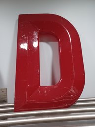 Decorative Plastic Letter D