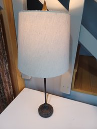 Metal Post Table Lamp & Shade