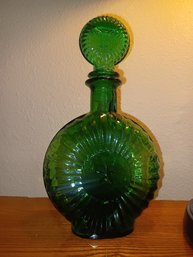 Green Glass Decanter