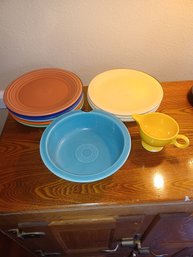 Fiesta Ware Set Plates,bowl,creamer 11pcs