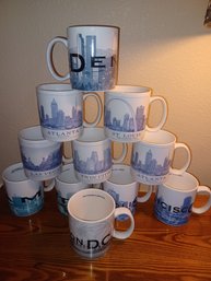 Large Starbucks City Mugs X11