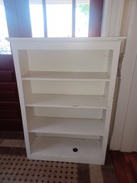 4 Shelf Bookcase Solid Wood Painted White
