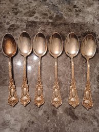 Sterling Silver Spoons X6 -16.26g Each Spoon