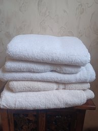 X5 Pc White Towels & X6rags