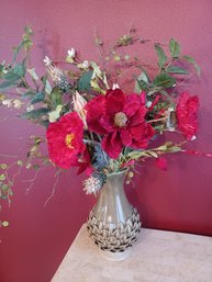 Artichoke Vase & Flowers