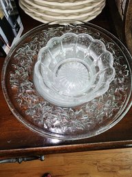 Glass Plates And 1 Bowl