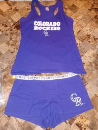 Colorado Rockies Woman's Tank Top & Shorts XL