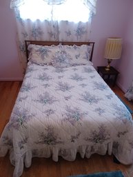 Full Size Lilac Bed Spread,pillow Cases & Curtains Only