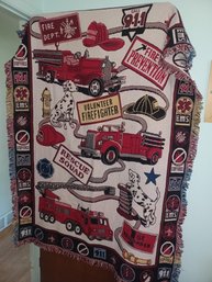 Fire Station Throw Blanket
