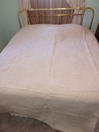 Artiste King Size Weighted Cream Bed Spread