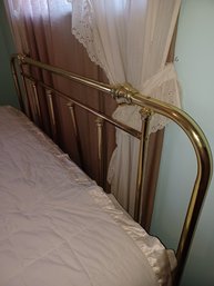 Gold Tone Lightweight Headboard And Frame King Size