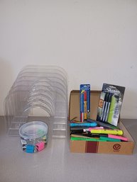Office Organizer, Markers And Clips