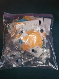 Large Zip Lock Bag Full Of Mixed Buttons