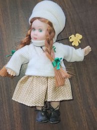 Vintage Porcelain Girl Doll From Ireland