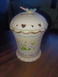 Avon Candle And Holder