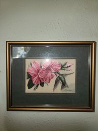 Casha Framed Ruby Humming Bird  Woven Pictures