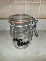 Glass Popcorn Jar