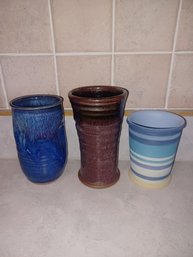 4pc Pottery Cups