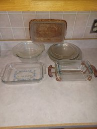 Clear Glass Pyrex Pie Bakeware,bread Pans And More