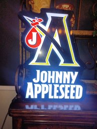 Johnny Appleseed Electric Lighted Bar Sign