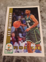 Lee Mayberry Milwaukee Bucks Rookie Trading Card