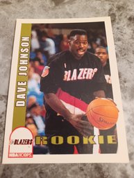 Dave Johnson Blazers Rookie Trading Card