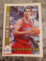 Don Maclean Bullets Rookie Trading Card