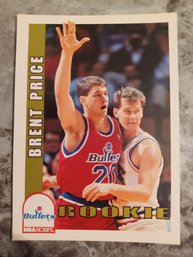 Brent Price Bullets Rookie Trading Card