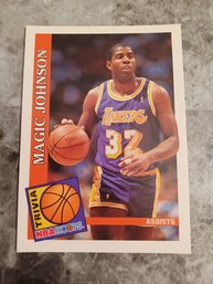 Magic Johnson 1993 Trivia Trading Card