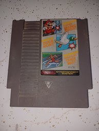1985 Nintendo NES Game-Super Mario,duck Hunt,world Class Track Meet