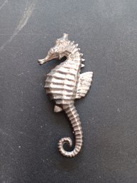 Sterling Seahorse Pin