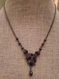 Robert Rose Black Beaded Necklace