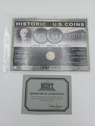 1911 Liberty Head Nickel .750 Copper .250 Nickel