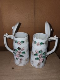 Set Of 2 Vintage Porcelain Vases