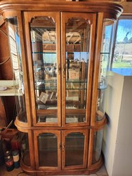 Oval Glass Sided China Cabinet