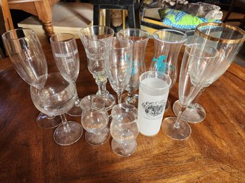 Assorted Clear Drinking Glasses X12pcs