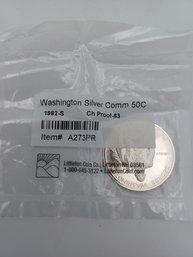 1982-S George Washington Silver Commerative Coin 50c