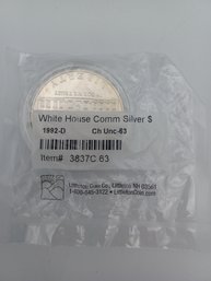 1992-D The White House Commerative Silver One Dollar Coin
