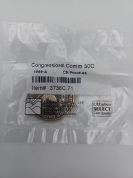 1989-S Congressional Commerative Silver Half Dollar 50C