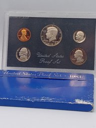 1983 Coin Proof Set In Envelope Case