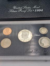 1994 United States Mint Proof Coin Silver Set COA