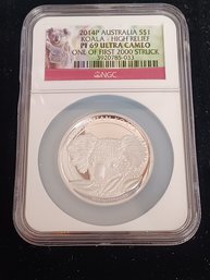 2014 Koala High Relief Silver Coin First Strike